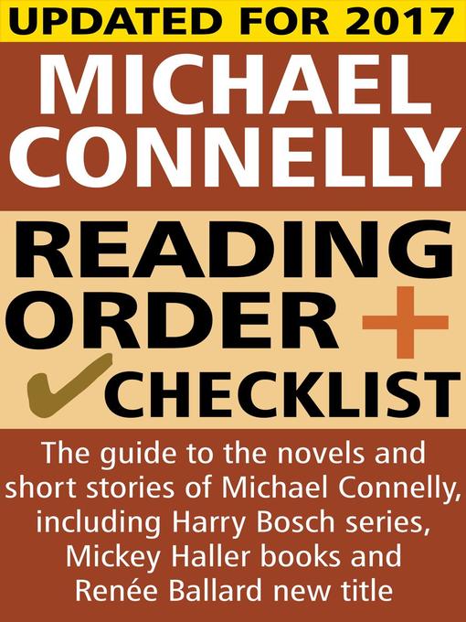 Cover image for Michael Connelly Reading Order and Checklist